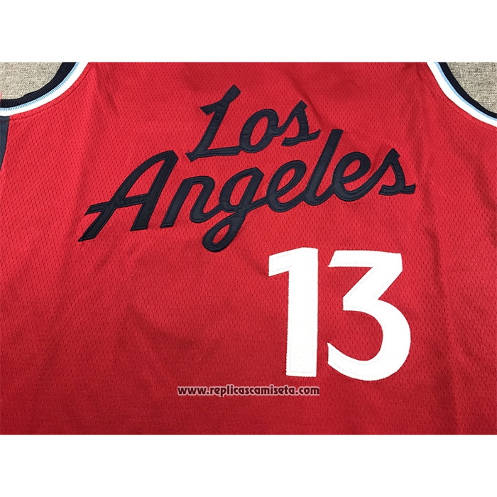 Camiseta Los Angeles Clippers Paul George #13 Statement 2024-25 Rojo